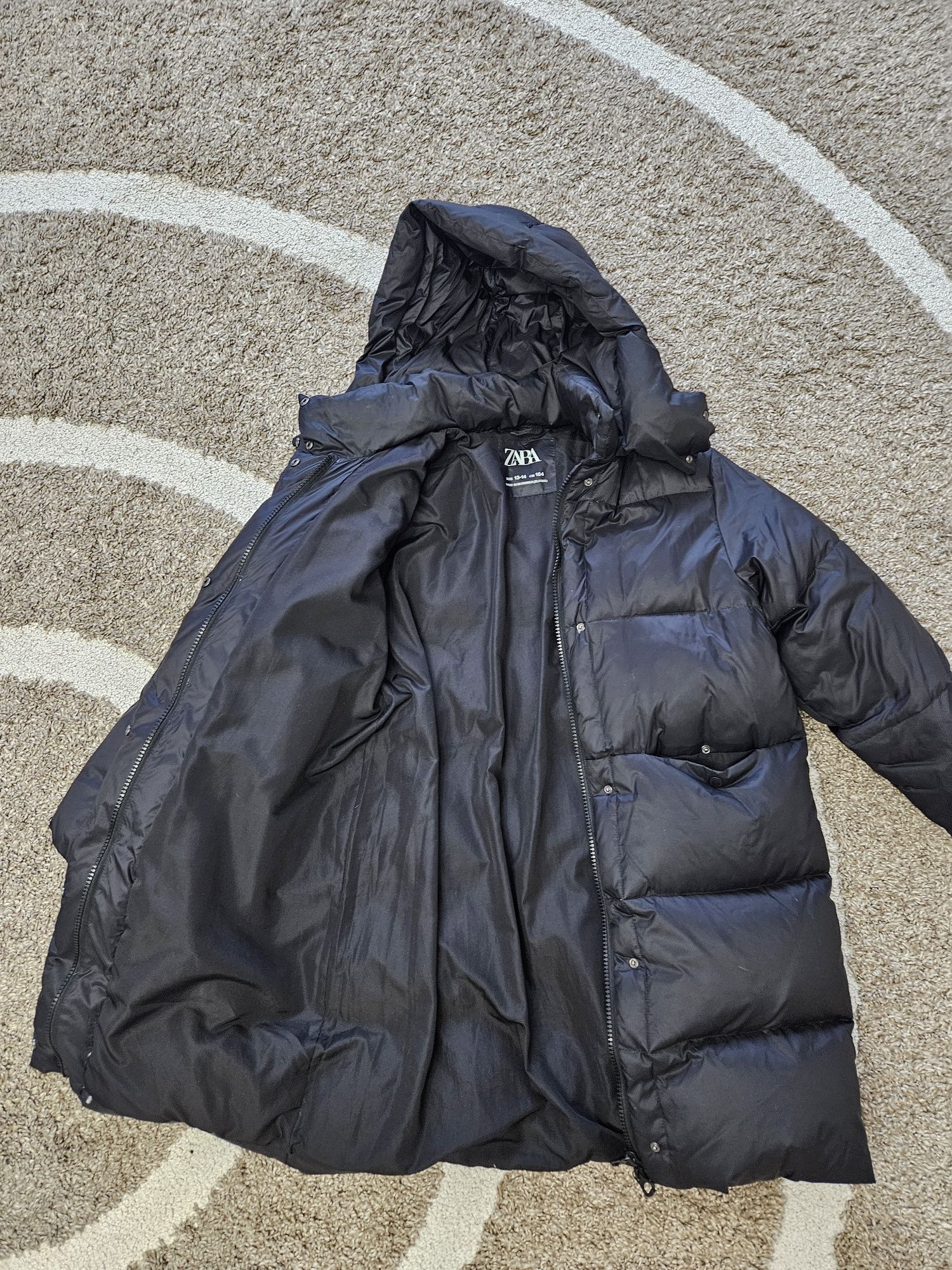 Пуховик zara,зима,девочка 164см,15 000