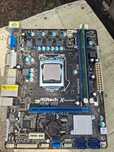 Комплект: плата ASRock H61M + i3‑2120 + 2 ГБ DDR3 + кулер в подарок