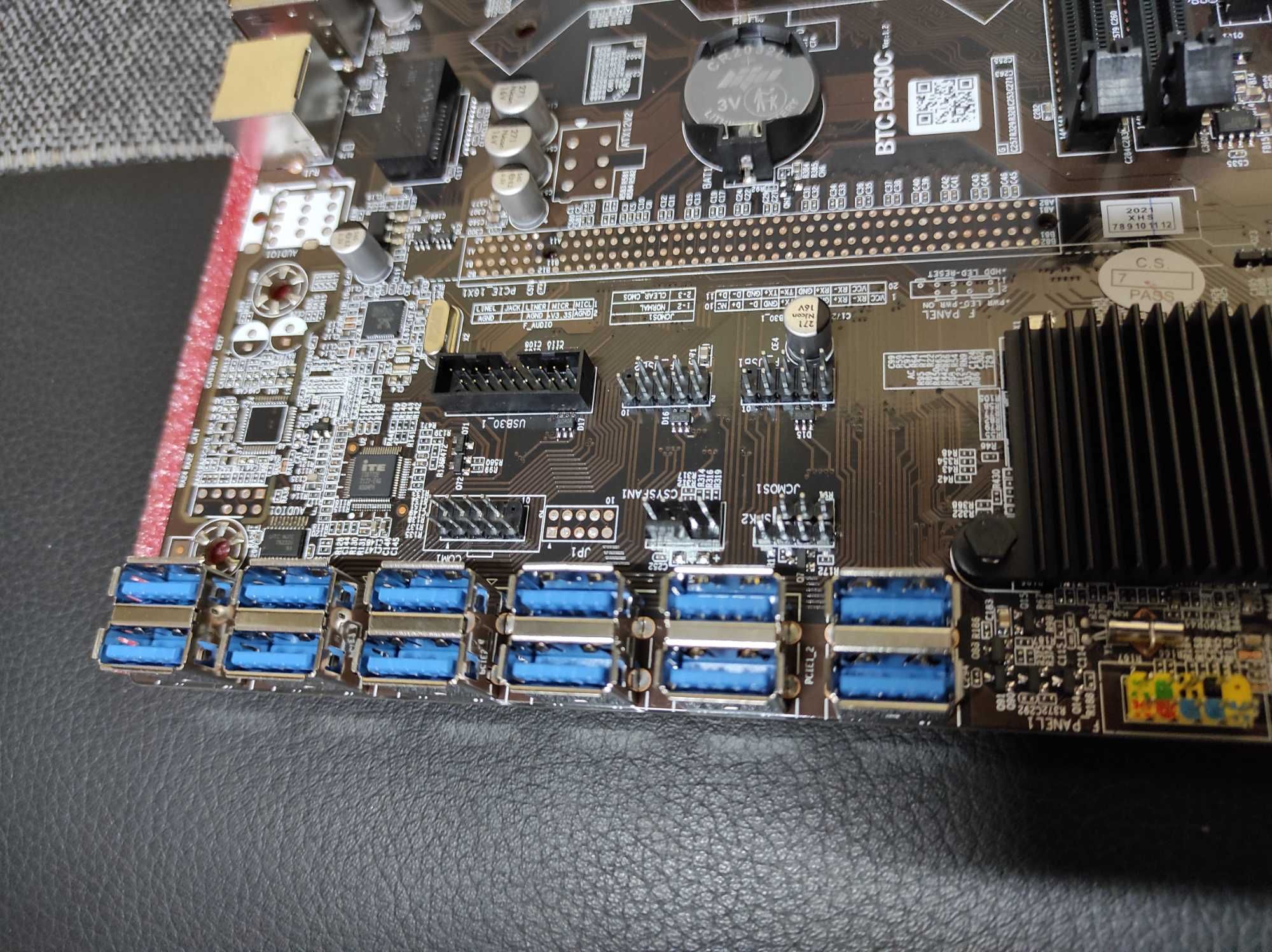 для Майнинга BTC B250C, Rev 1.2 Soket LGA1151 (Intel), ОЗУ 2xDDR4 16Гб