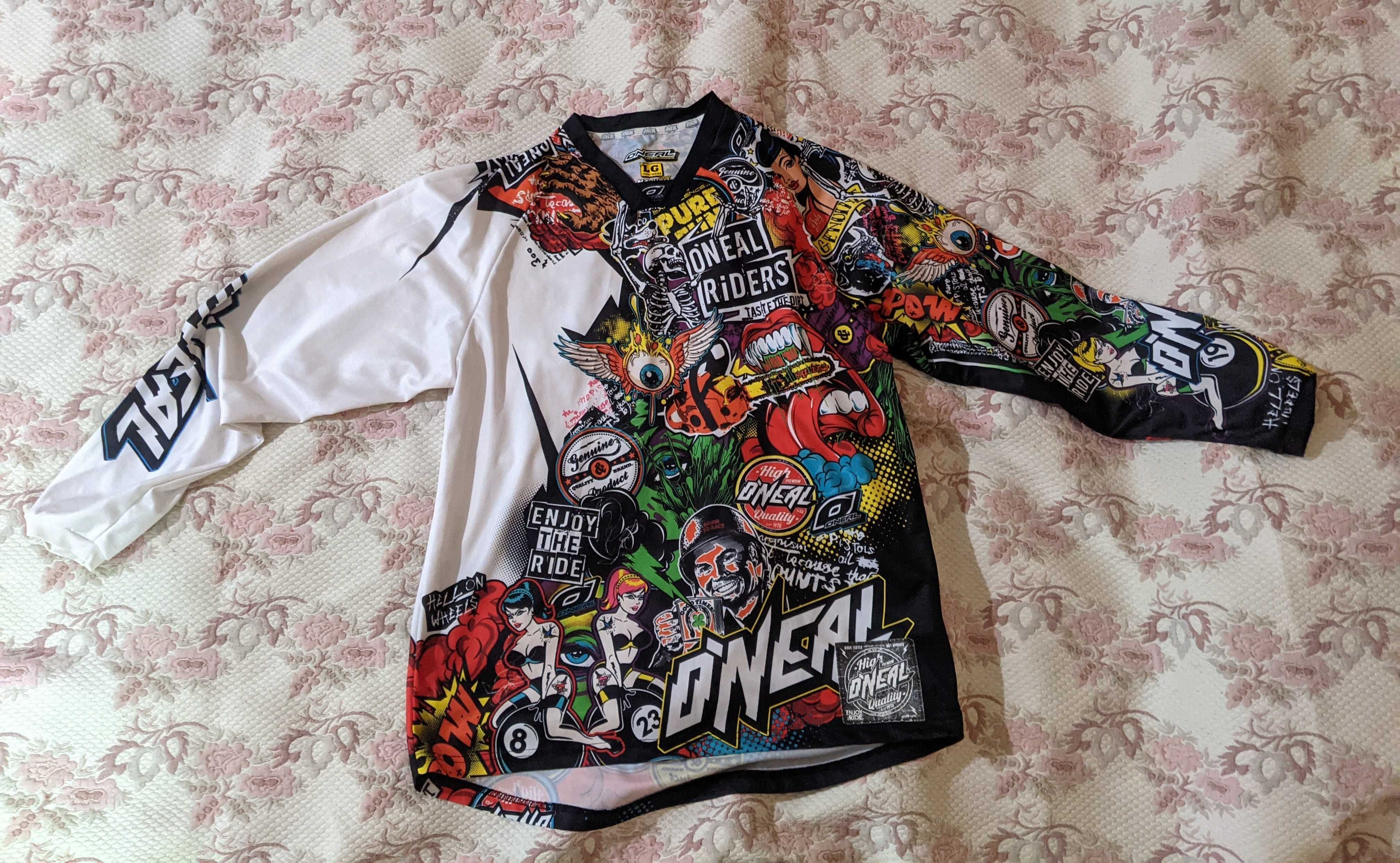 O'NEAL MAYHEM Jersey CRANK V.15 Black/Multi XL, в хорошем состоянии