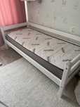 Продам кровать 100/200 с матрасом аскона