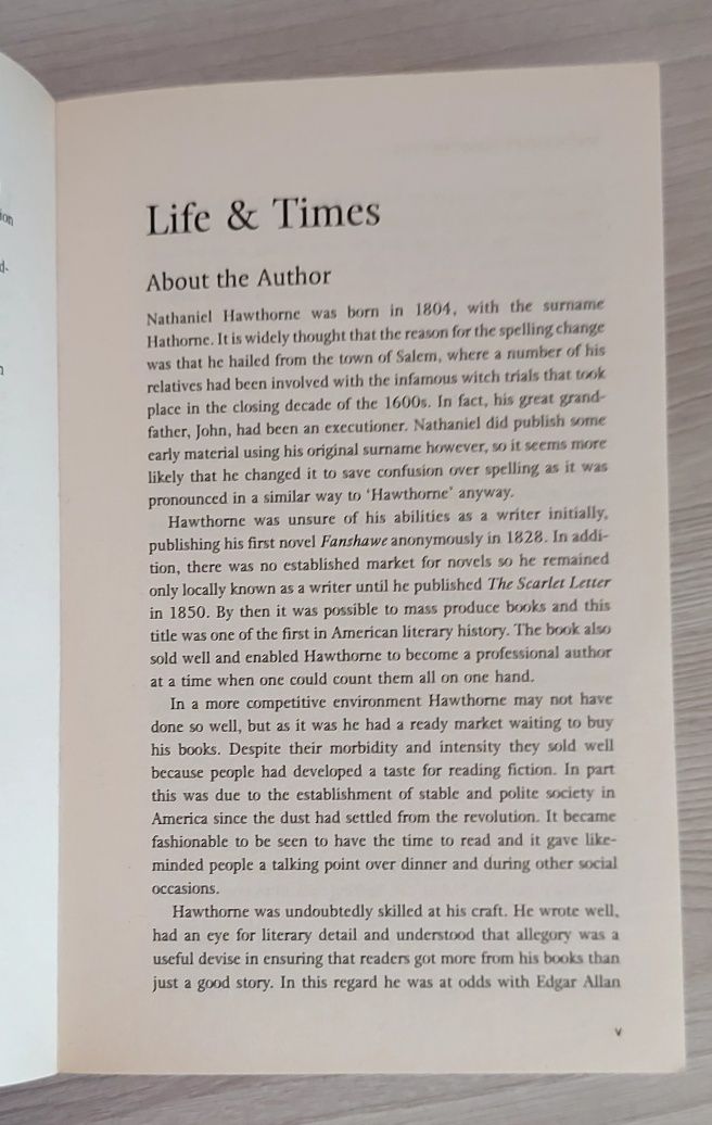 Книга на английском языке.THE SCARLET LETTER, Nathaniel Hawthorne.