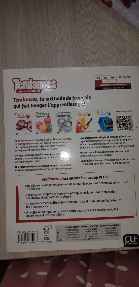 Продам книгу Tendances methode de francais A1  за 4000 тенге.