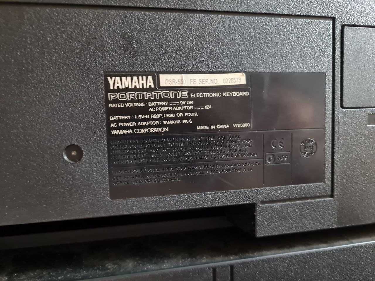 Синтезатор Yamaha PSR 550