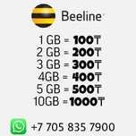 Билайн гб Белайн Гиги / BEELINE GB GIGA по 100тг
