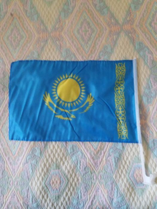 Флаг Казахстана cувенирный для автомобиля