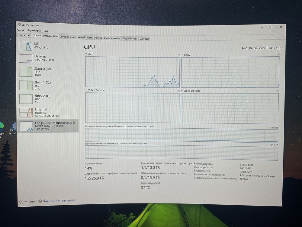 Мощный игровой компьютер. Rtx 3080. Процессор i7