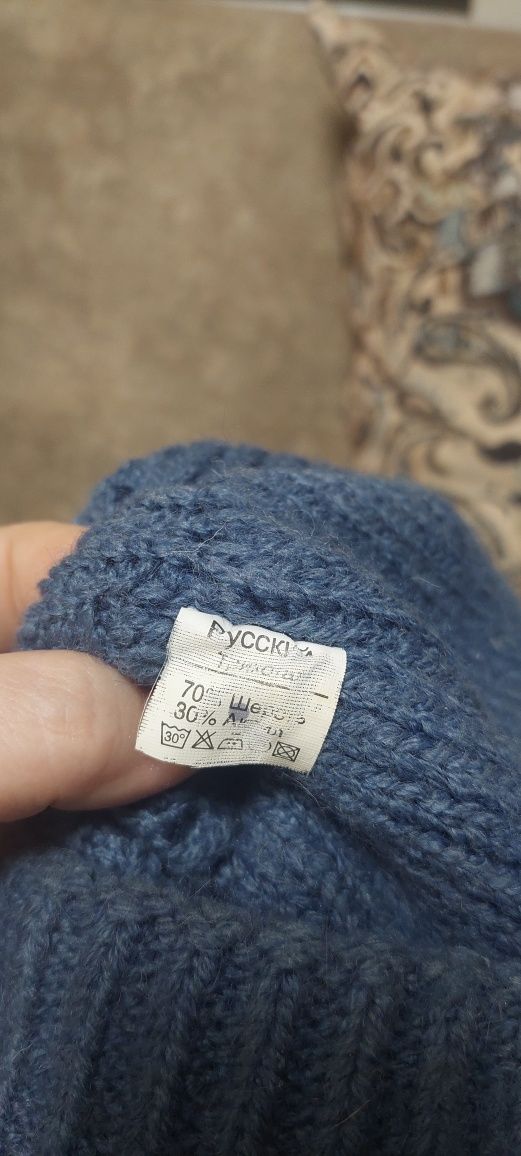 Шапка+шарф(хомут), Зима, р 52-54, 4000 тг