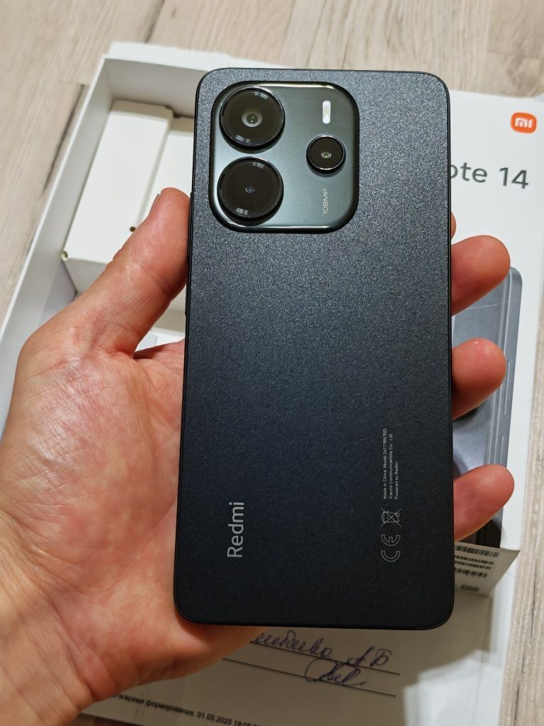 Redmi Note 14 256 gb Ram 8 полный комплект