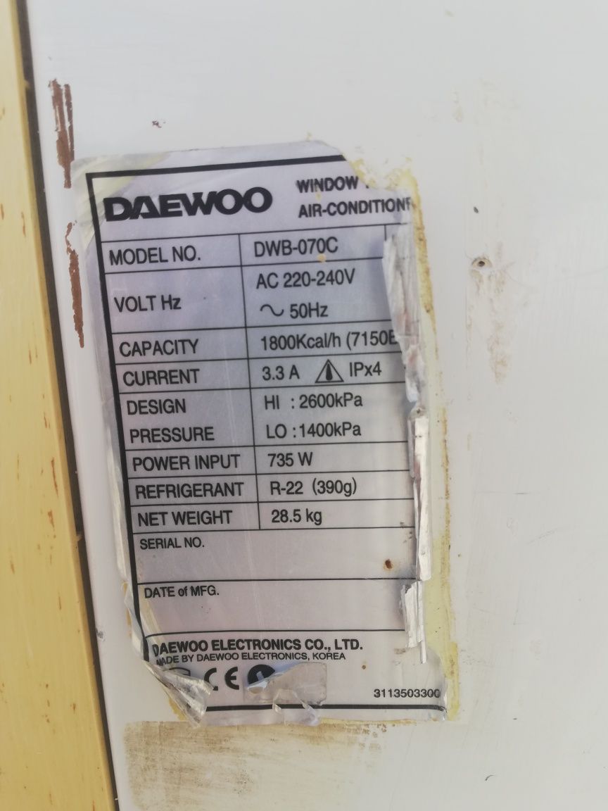 Оконный кондиционер DAEWOO.