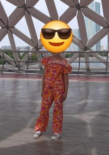 Шикарный летний костюм для девочки 6-8 лет
