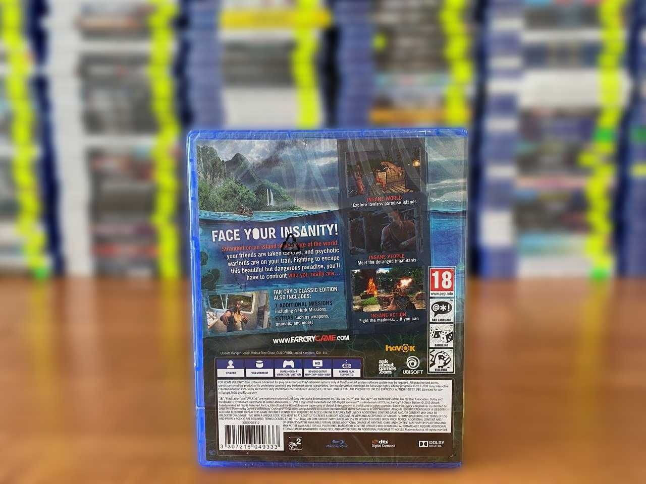 Новый Far Cry 3 Classic Edition PS4/PS5/ Фар Край 3 Большой Выбор Игр
