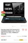 Продаю Ноутбук ASUS TUF Gaming A15