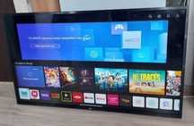 Большой 4К смарт телевизор LG 140см. С кронштейном.
