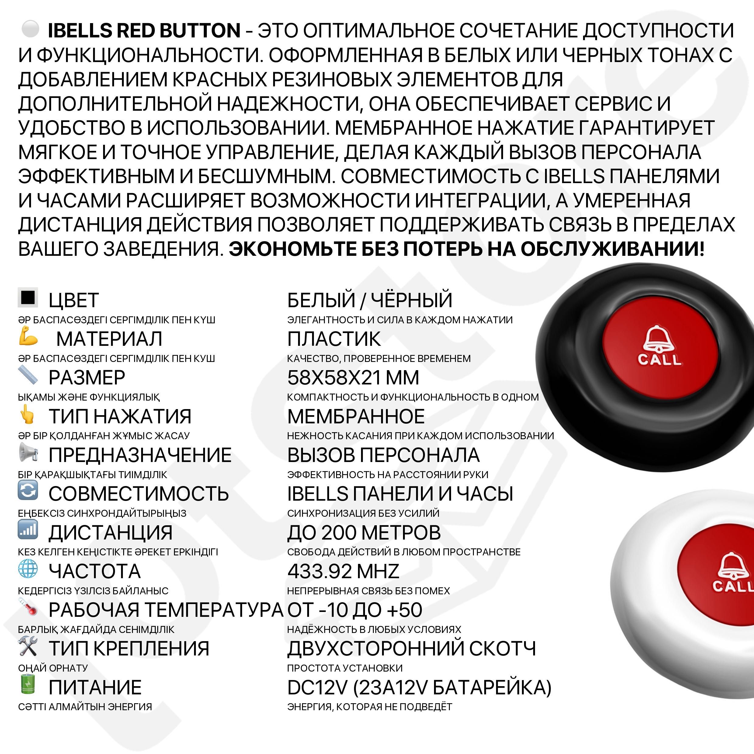 Кнопки часы панель табло вызова персонала официанта кафе с установкой