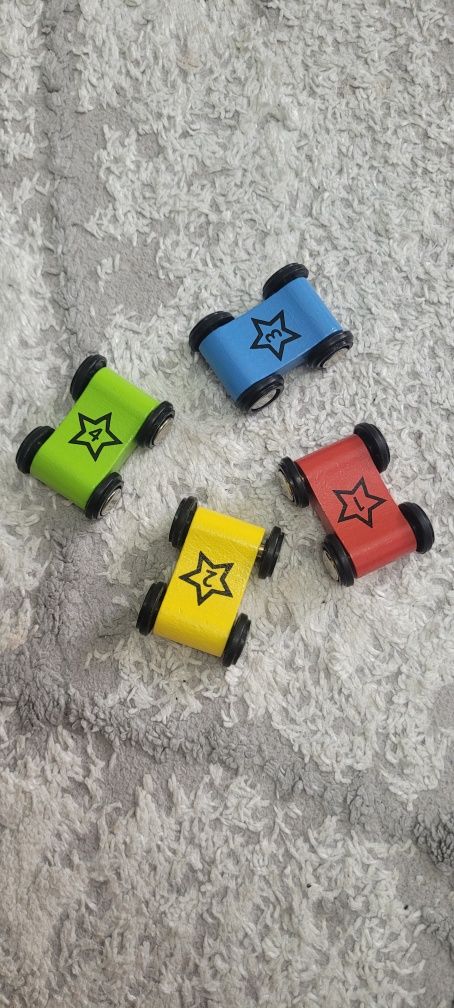 Гоночный трек, машинки, развивающая деревянная игрушка для малышей,