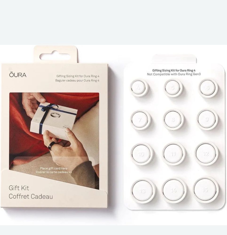 Oura 4 size kit набор колец для примерки
