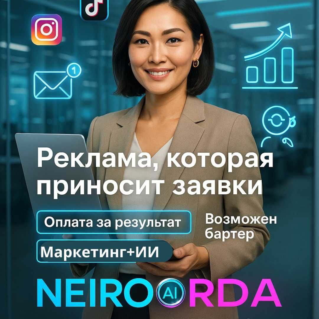Оффлайн-обучение нейросетям в центре Алматы!