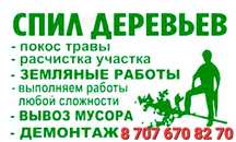 Спил деревьев/ Кронирование/ Обрезка веток/ Вывоз мусора/ Гидровышка/