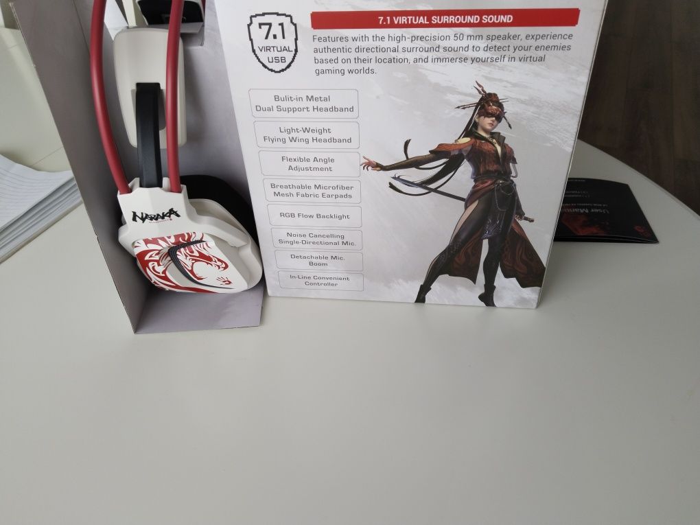 Наушники игровые bloody G575 новые, купили 20 дней назад, с гарантии