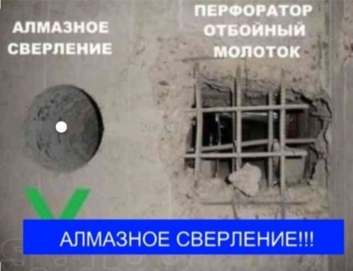 Алмазное сверление и резка твёрдого материала