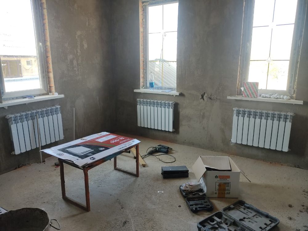 Отопление, установка батарей, установка газового котла , теплый пол.