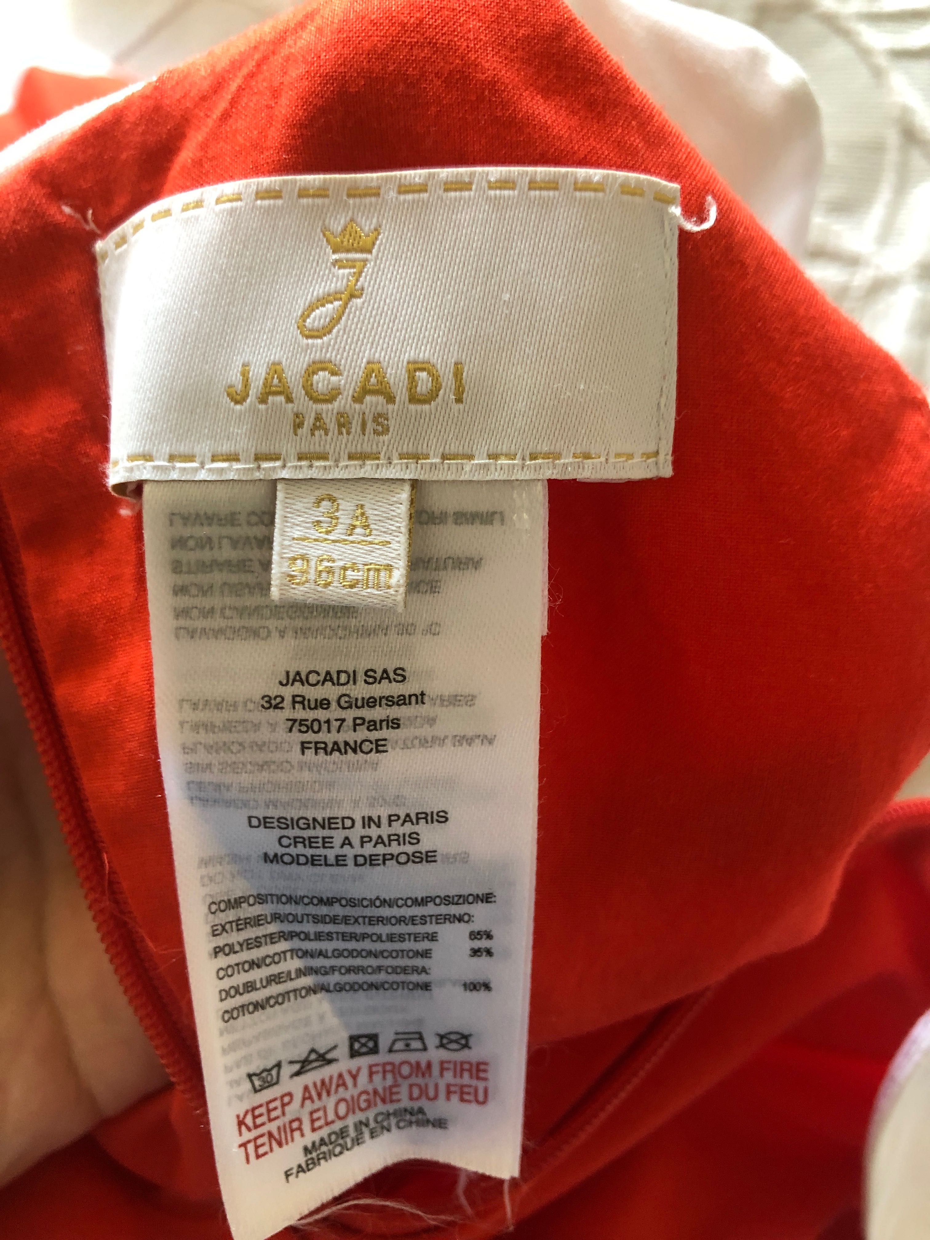 платье детское Jacadi 96 см на 2-3 года