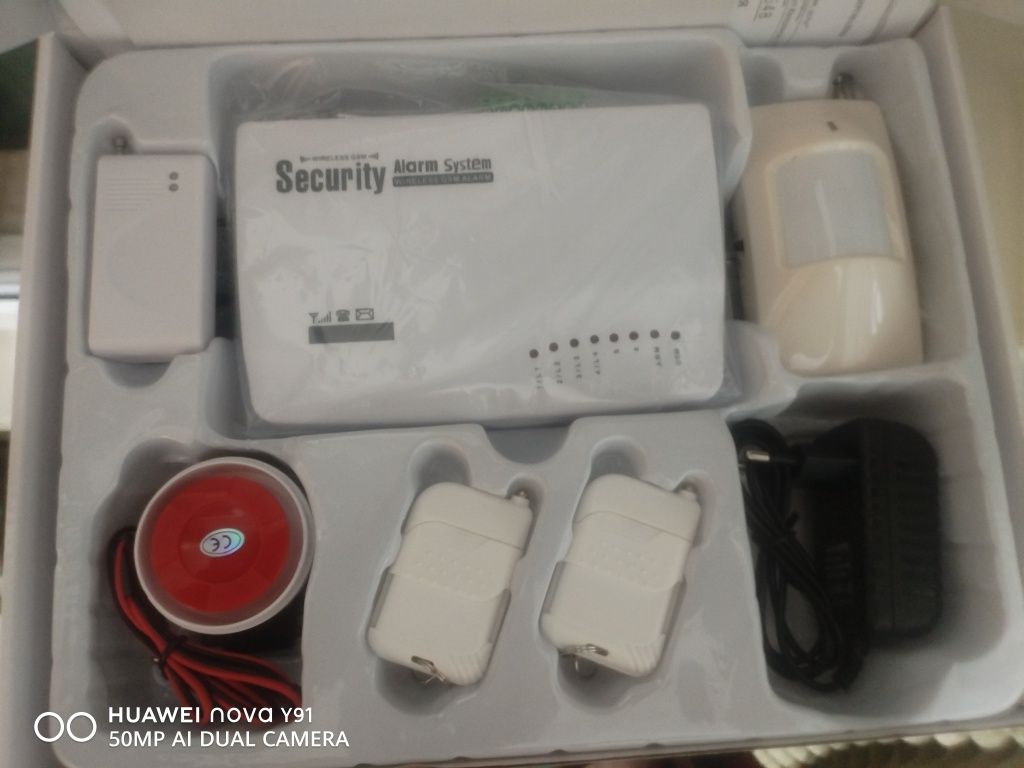 На сим карте  GSM сигнализация