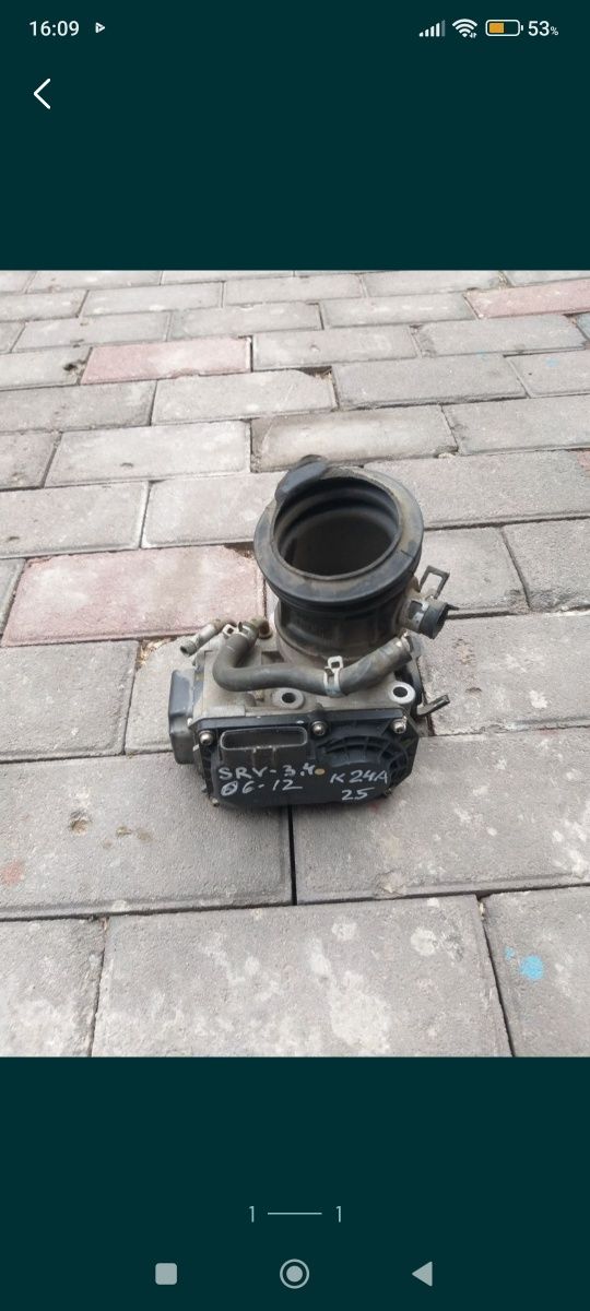 Honda cr-v 06-12г дроссельная заслонка k24