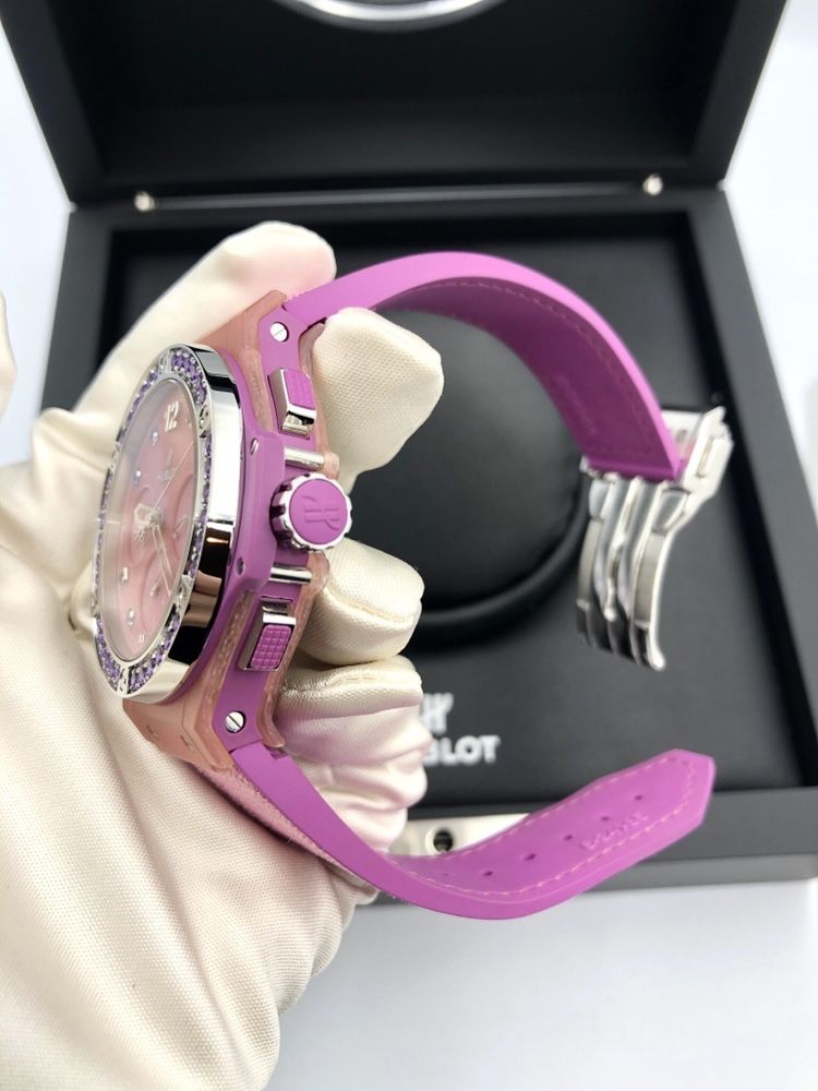 Швейцарске часы Hublot Big Bang Tutti Frutti purple linen