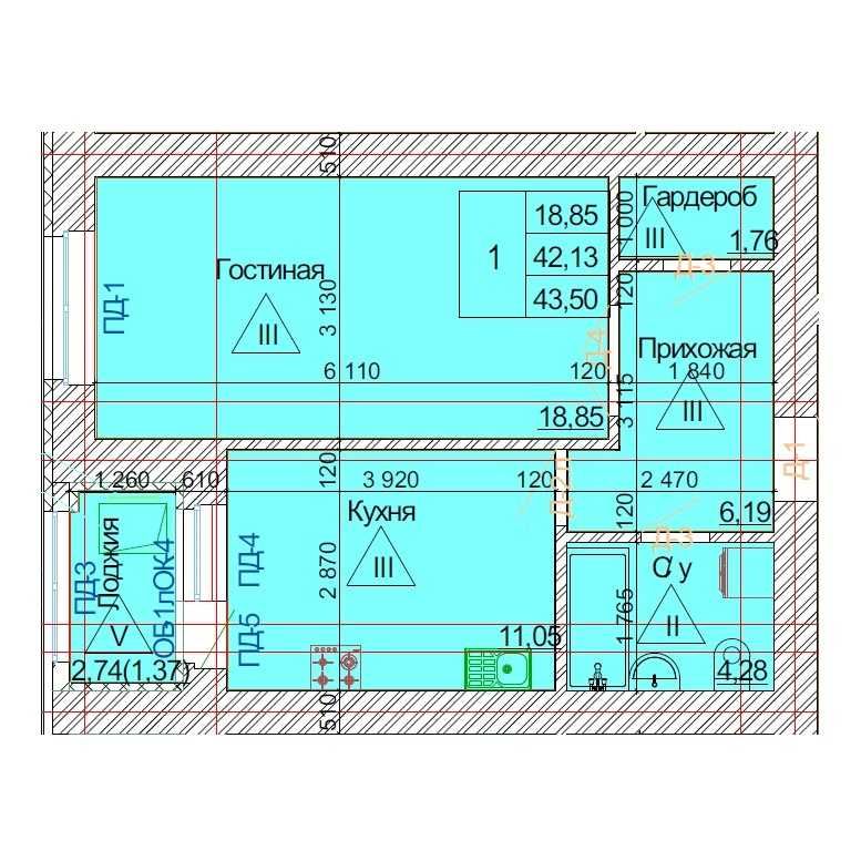 Ипотека! Продается 1-к квартира в новостройке по улице Победы, 70А