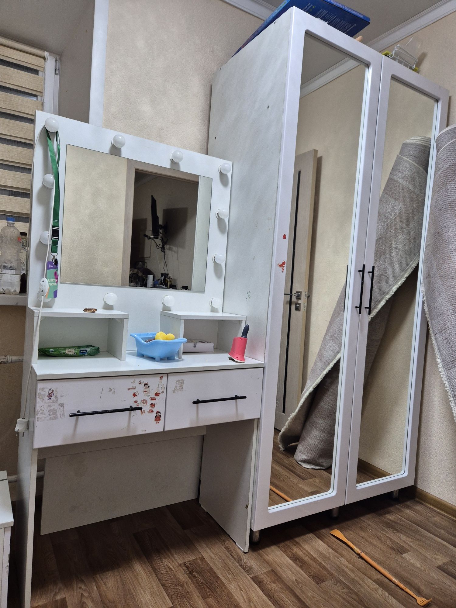 Детский гарнитур в подарок два матраса и два наматрасника