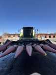 Комбайн CLAAS Mega Dominator с кукурузной жаткой geringhoff