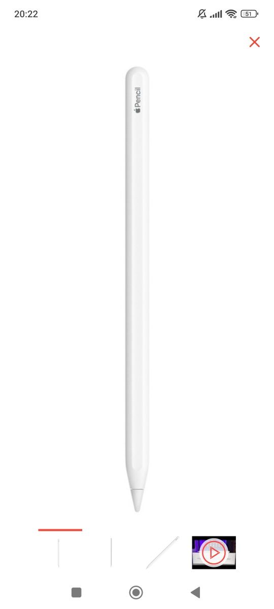 Стилус Apple Pencil 2nd Generation