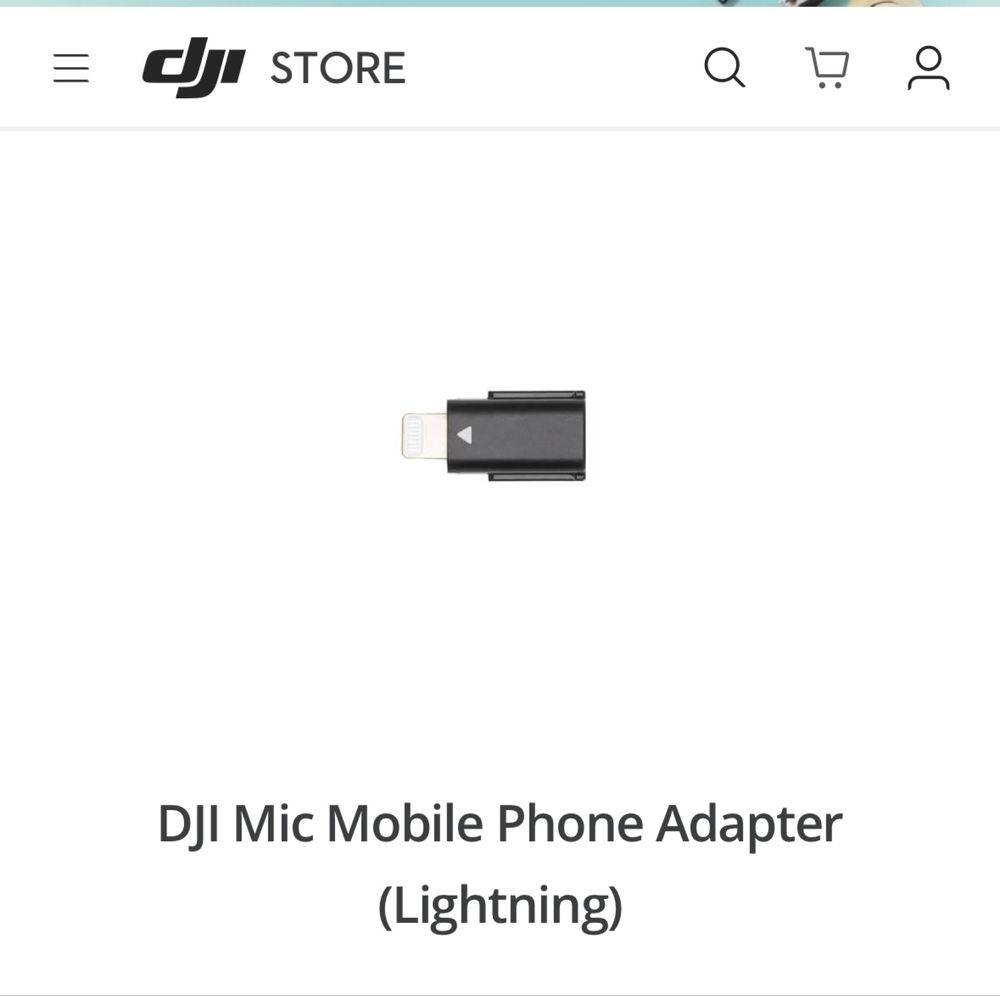 DJI Mic Mobile Phone Adapter (Lightning)