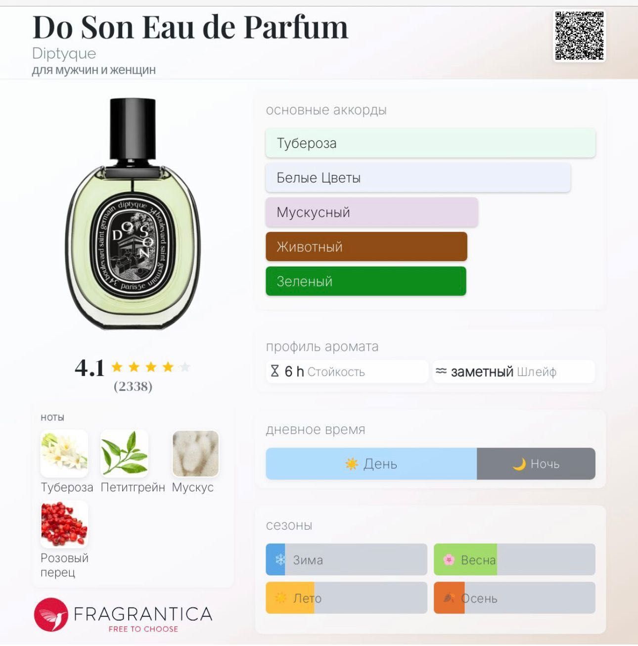 Diptyque DO SON
Eau de parfum