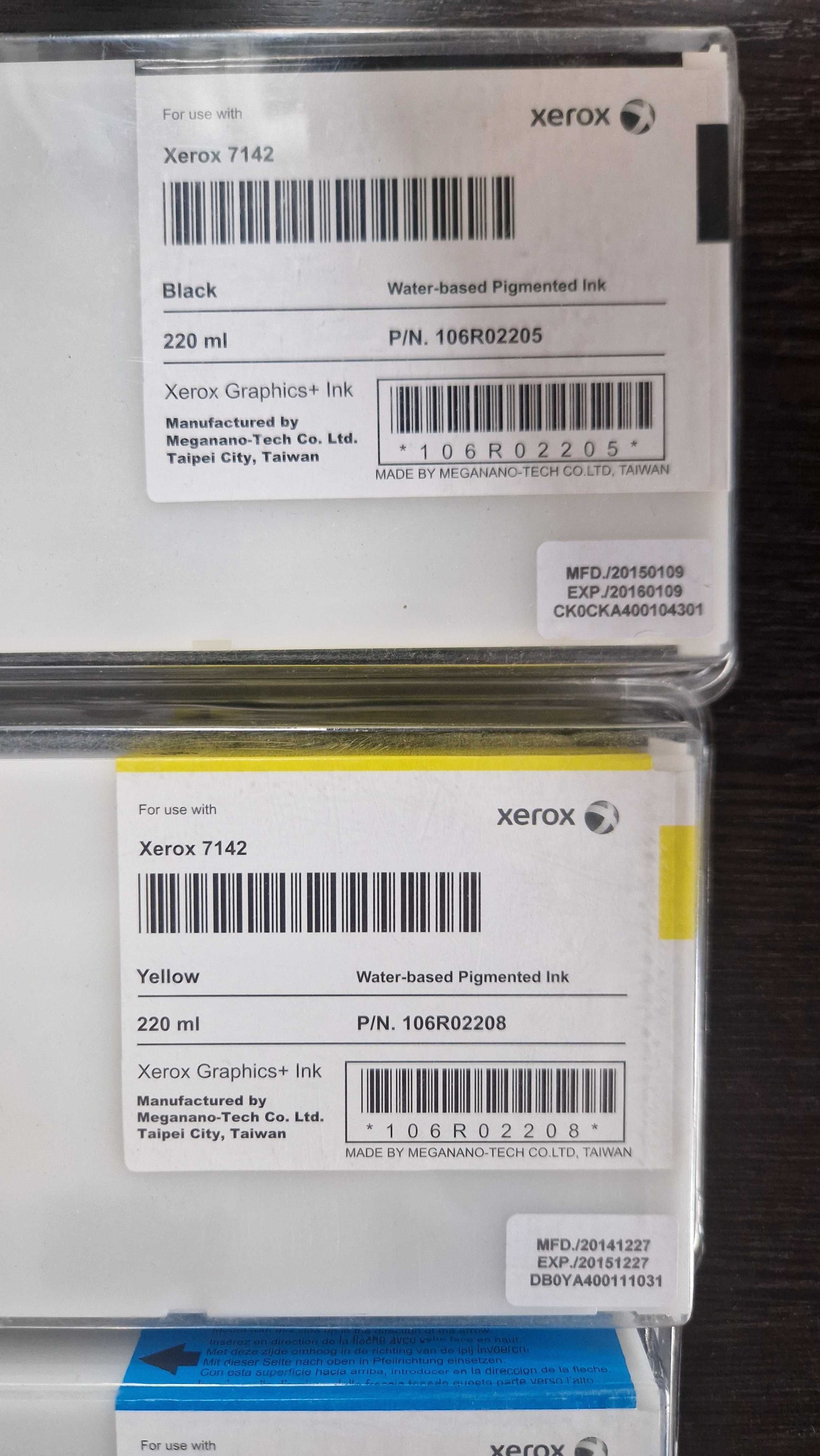 Картриджи для широкоформатного  принтера XEROX 7142, оригинальные