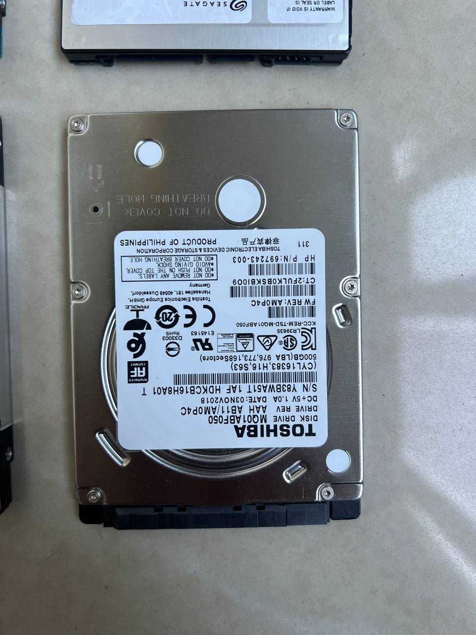 Жесткий диск 1000GB 2,5" здоровье 100%, минимальный пробег