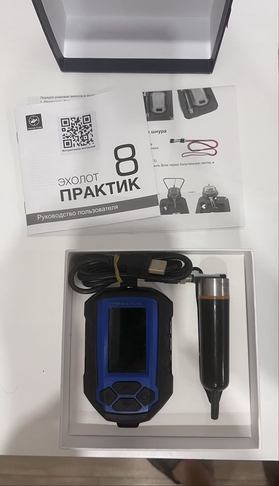 Эхолот для рыбалки Практик 8 ВЕРСИЯ 2! с цветным экраном