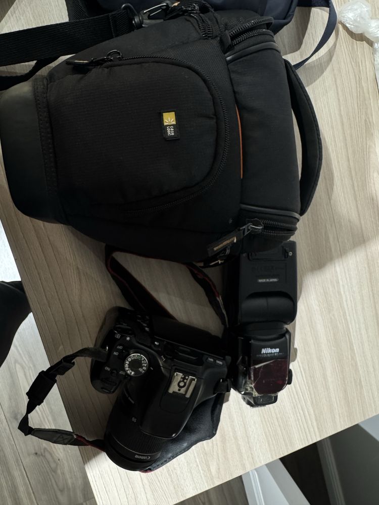 Фотоаппарат canon 600d+ вспышка nikon