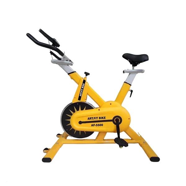 Велоренажер SpinBike (белый) S-55 Желтый/черный/белый