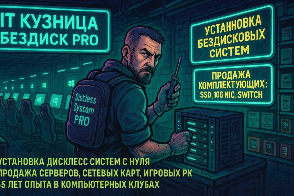 Бездисковая система для компьютерных клубов