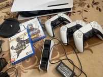 Приставка Sony PlayStation c 3 джостиками играми и тд