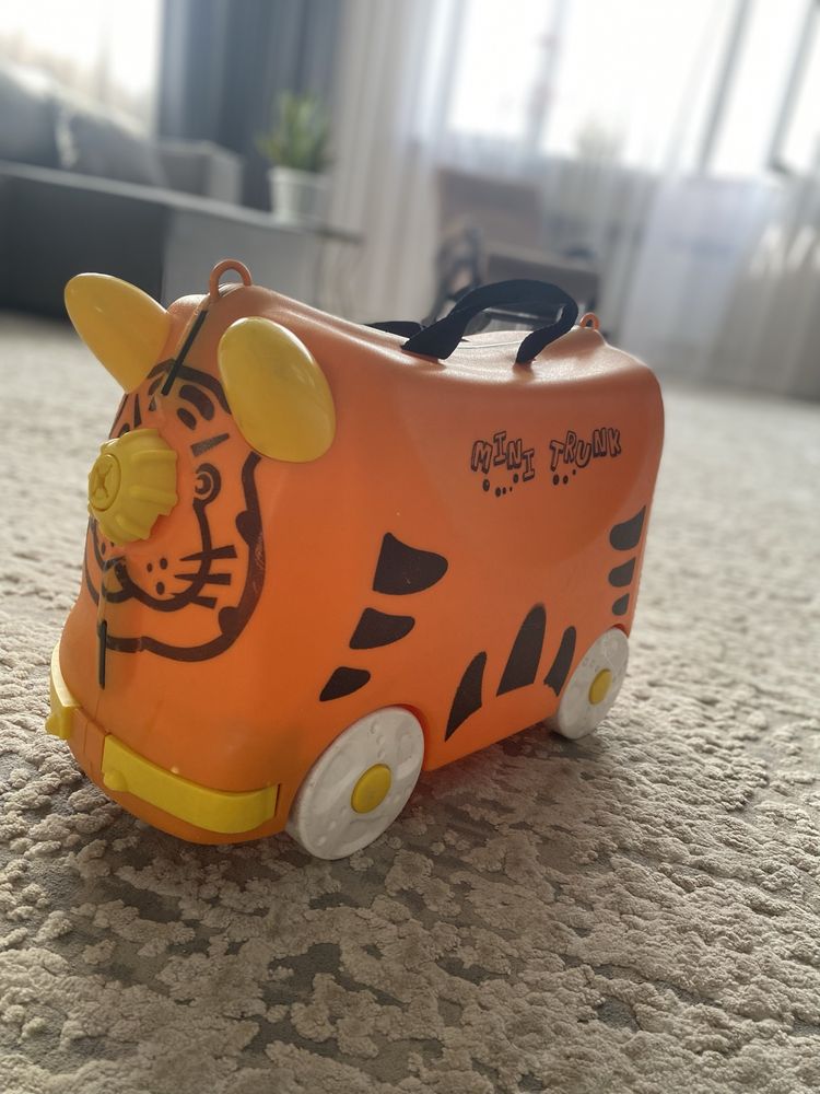 детский чемодан на колесах trunki