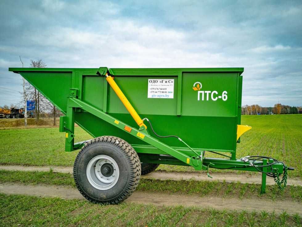 Прицепы тракторные самосвальные ПТС-6 (6 тонн / 5,5 куб.м)