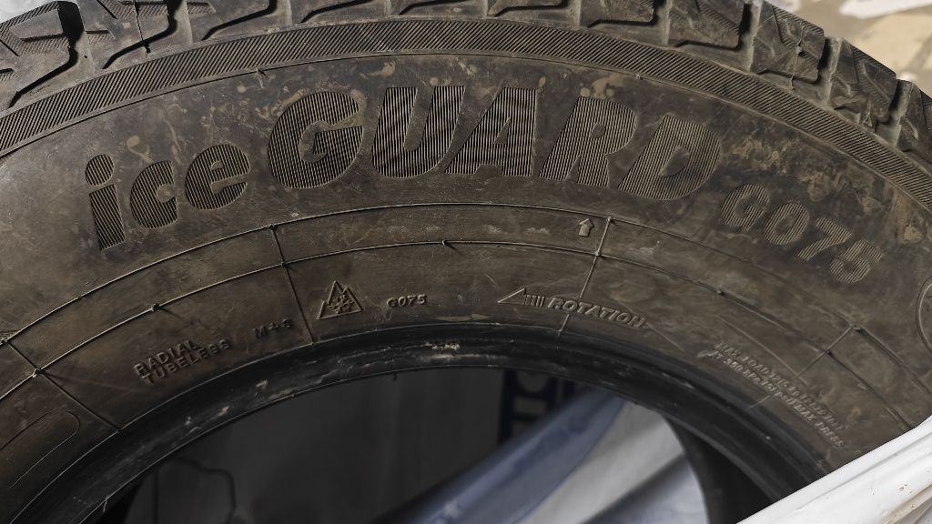 Продам зимние  шины yokohama ice guard g075 r17 проф* 265*70