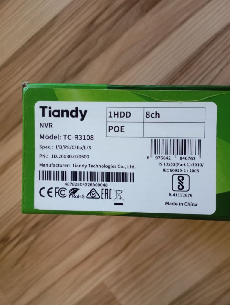 Видеорегистратор TIANDY