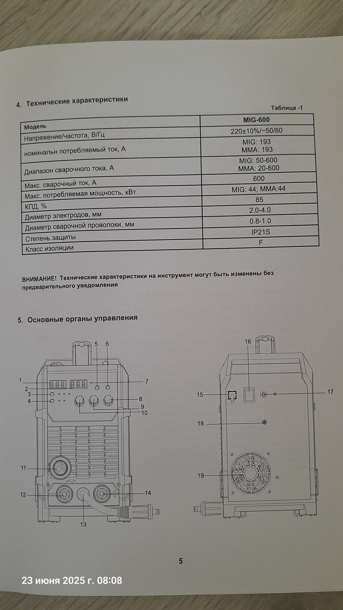 Сварочный полуавтомат инвертор "Ураган" MIG 600. НОВЫЙ!