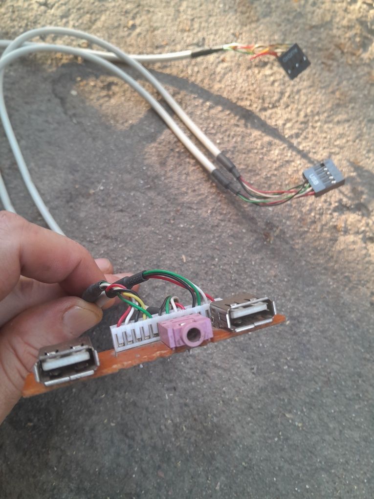Передняя панель 2 USB и AUDIO хаб разветвитель для корпуса компьютера