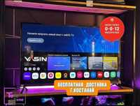 Новый телевизор Smart TV 82 см пульт аэромышь, голосовой поиск код.28